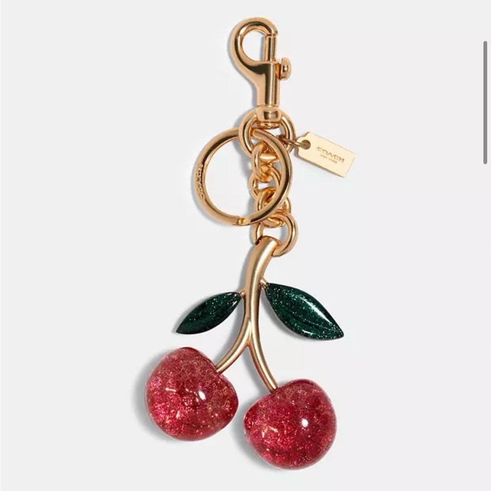 Coach Signature Cherry Bag Charm NWT